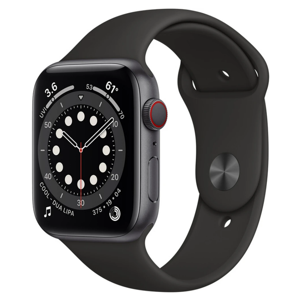 Apple Watch Series 6 44mm Space Grey Aluminium & Ceramic Case + LTE (eSIM) itya sk-1